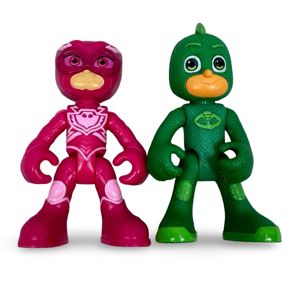 Hasbro PJ Masks Owlette and Gekko Action Figure Set 3 Inch Pink Green C-3632A
